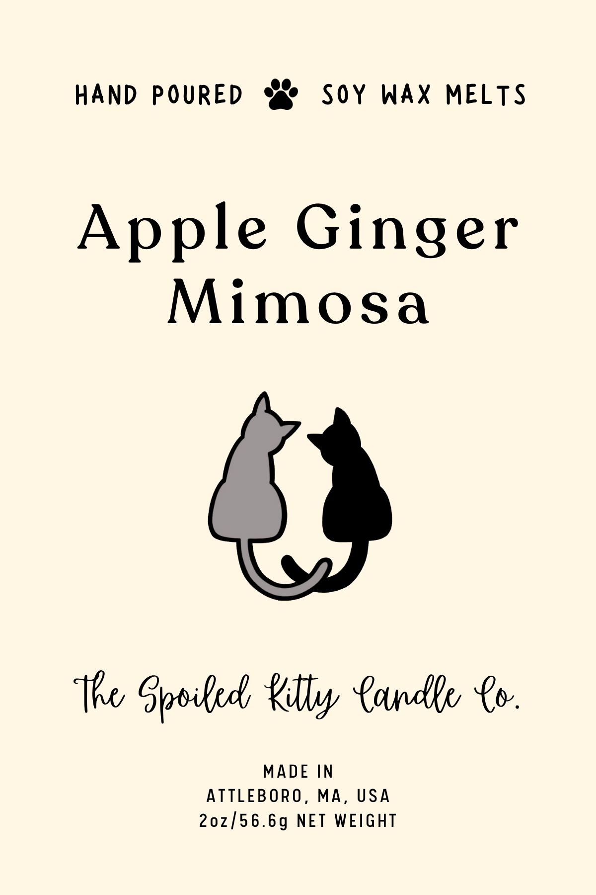 Apple Ginger Mimosa Wax Melt – The Spoiled Kitty Candle Company