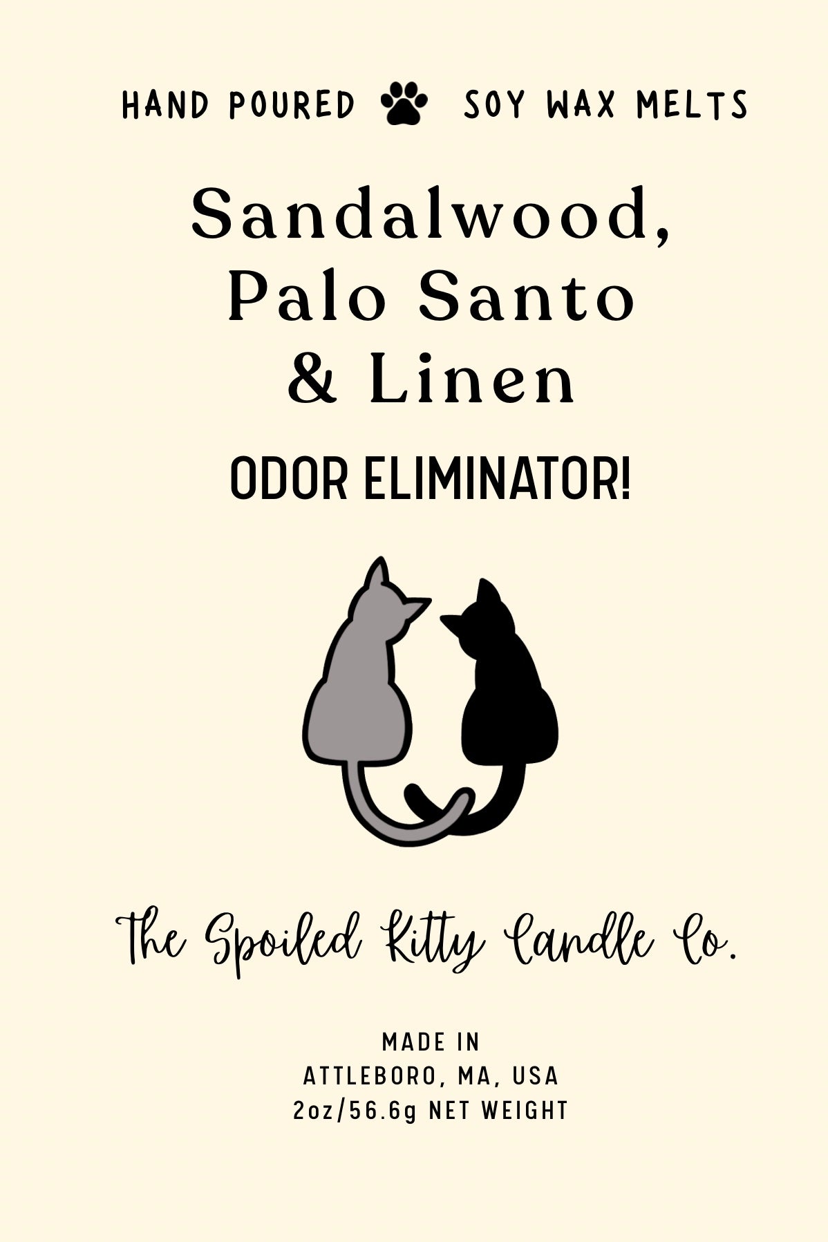 Sandalwood, Palo Santo & Linen (Odor Inventory) Wax Melt